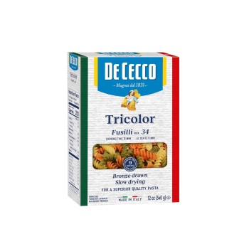 DeCecco Fusilli Tricolor Pasta No. 34 DeCecco Fusilli Tricolor Pasta No. 34