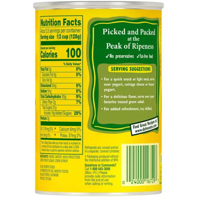 Del Monte Pear Halves