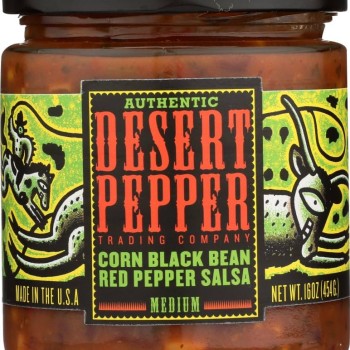 Desert Pepper Corn Black Bean Roasted Pepper Salsa