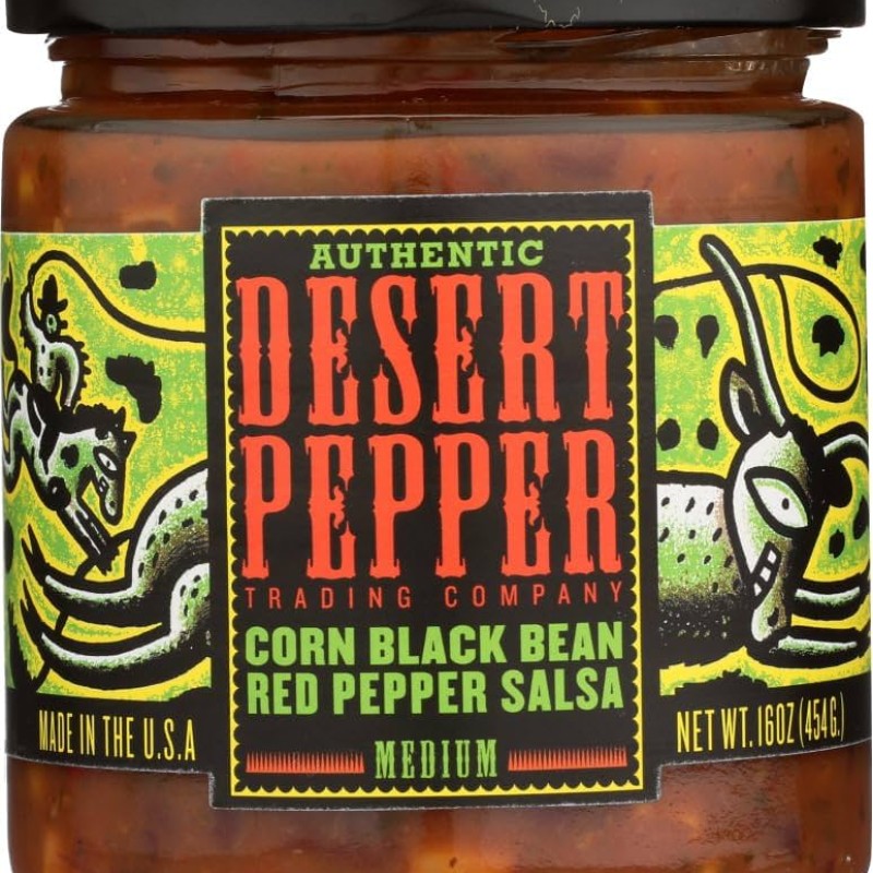 Desert Pepper Corn Black Bean Roasted Pepper Salsa