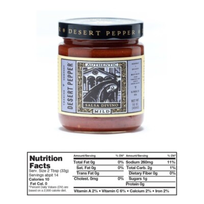 Desert Pepper Salsa Divino Mild Desert Pepper Salsa Divino Mild