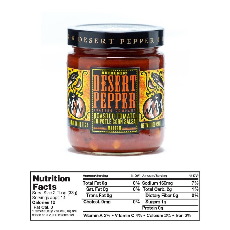 Desert Pepper Trading Roasted Tomato Chipotle Corn Salsa