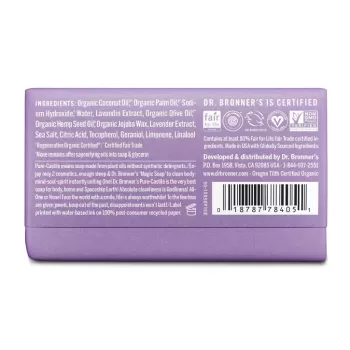 Dr. Bronner's Castile Bar Soap Lavender Dr. Bronner's Castile Bar Soap Lavender