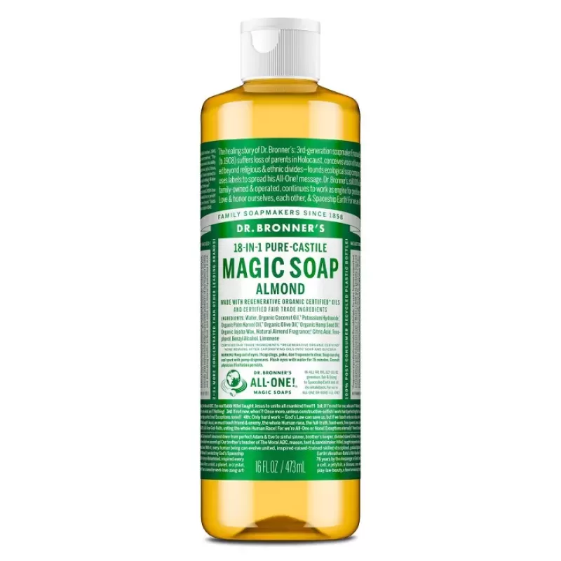 Dr. Bronner's Hemp Almond Castile Soap 16 Oz
