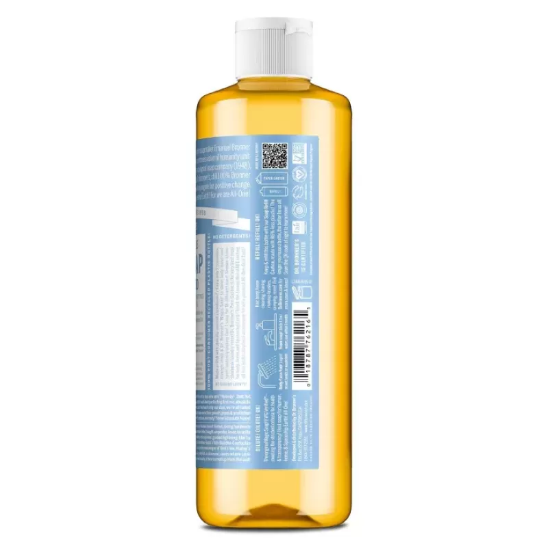 Dr. Bronner's Unsented Castile Soap 16 Oz
