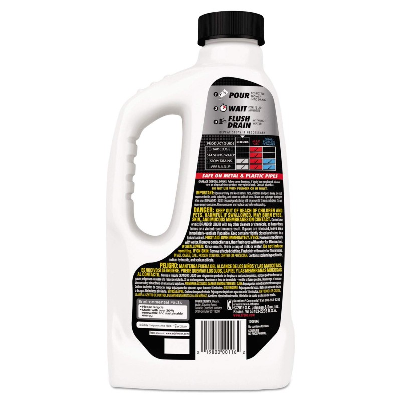 Drano Liquid Clog Remover Drain Cleaner, 32 oz