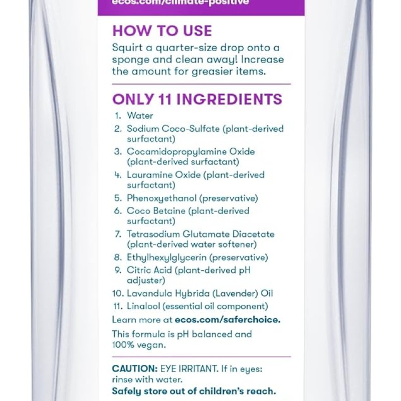 ECOS Dishwashing Liquid Lavender