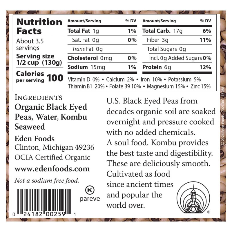 Eden Organic Black Eyed Peas Eden Organic Black Eyed Peas
