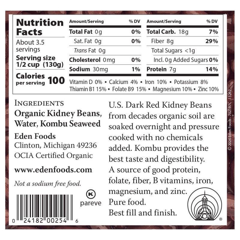 Eden Organic Kidney Beans Eden Organic Kidney Beans