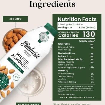 Elmhurst Milked Unsweetened Almond Milk Elmhurst Milked Unsweetened Almond Milk