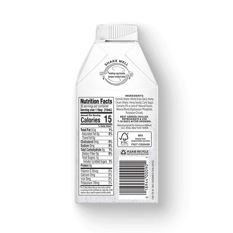 Elmhurst Oat Creamer Chai Spice Elmhurst Oat Creamer Chai Spice