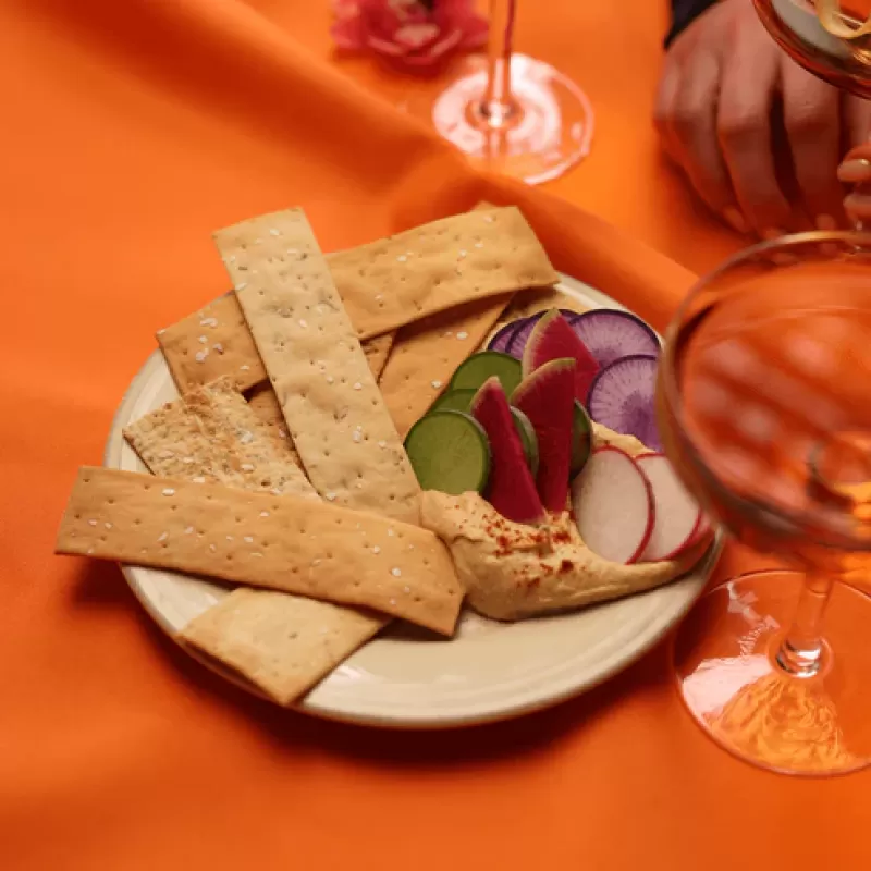 Fire Hook Garlic Thyme Crackers Fire Hook Garlic Thyme Crackers