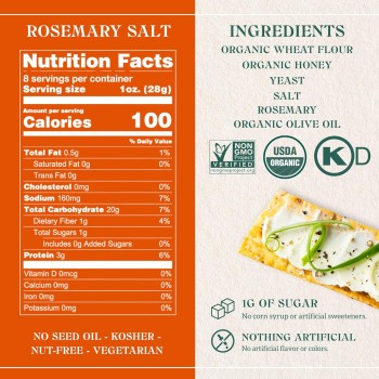 Firehook Organic Cracker Rosemary Firehook Organic Cracker Rosemary