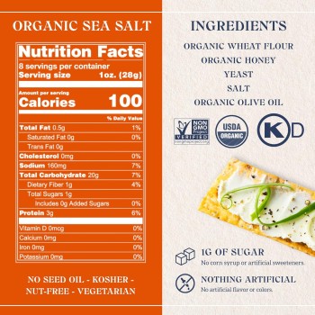 Firehook Organic Cracker Sea Salt Firehook Organic Cracker Sea Salt