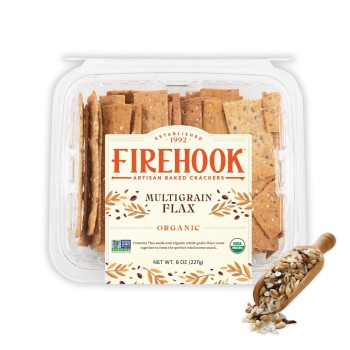 Firehook Organic Crackers Multigrain FLax Firehook Organic Crackers Multigrain FLax