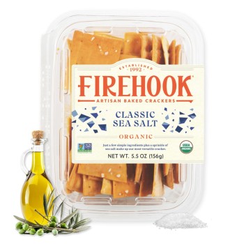 Firehook Organic Crackers Sea Salt Firehook Organic Crackers Sea Salt