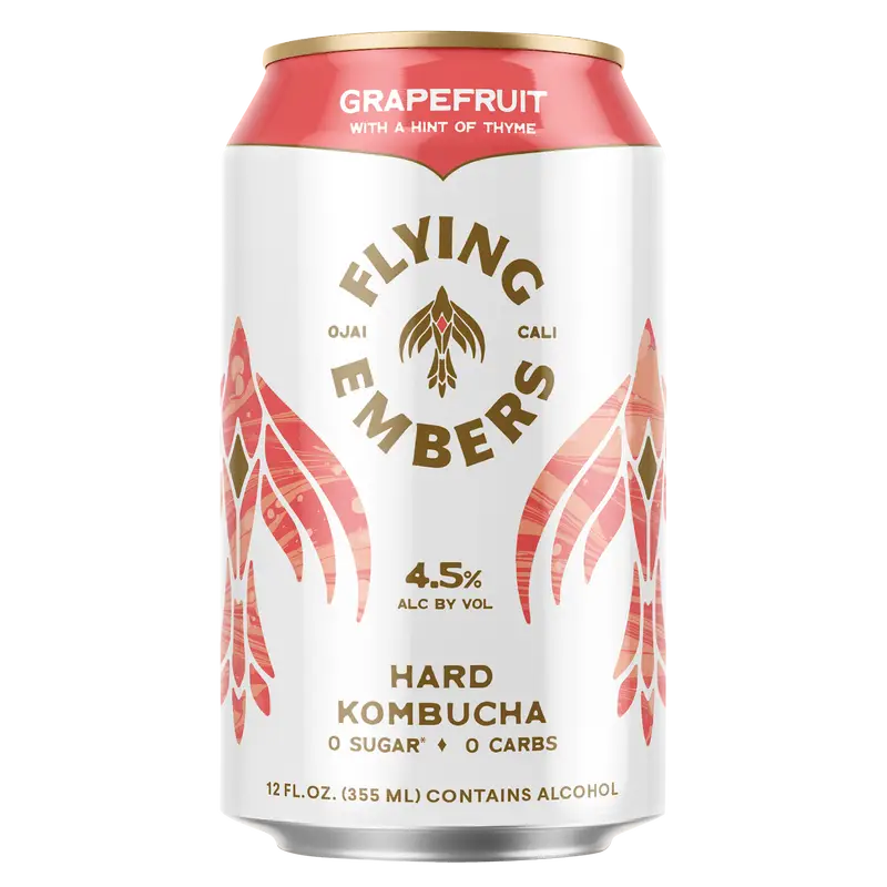 Flying Embers Grapefruit Hard Kombucha Flying Embers Grapefruit Hard Kombucha