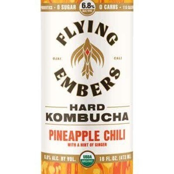 Flying Embers Pineapple Chili Hard Kombucha Flying Embers Pineapple Chili Hard Kombucha
