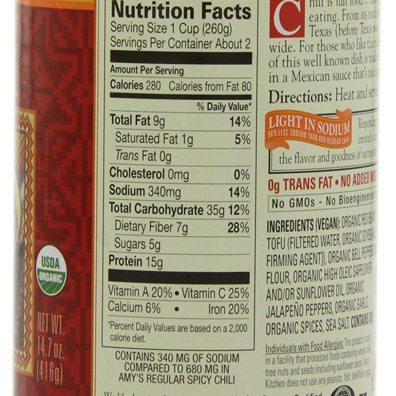 Amy's Organic Chilli Spicy Beans Amy's Organic Chilli Spicy Beans