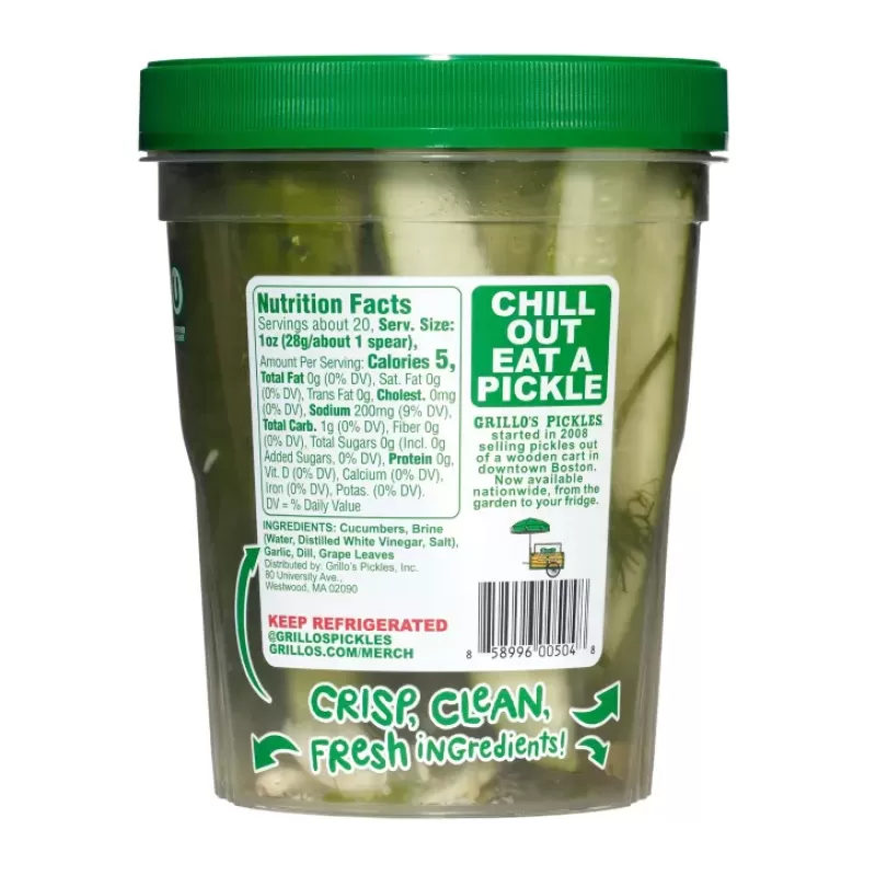 Grillo's Pickles Spears Classic Dill Grillo's Pickles Spears Classic Dill