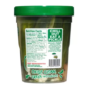 Grillo's Pickles Pickle Spears Hot Grillo's Pickles Pickle Spears Hot