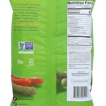 Good Health Veggie Stix sea salted Good Health Veggie Stix sea salted