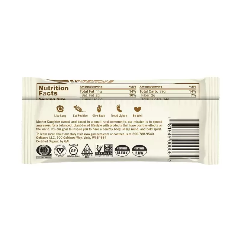 GoMacro MacroBar Protein Pleasure GoMacro MacroBar Protein Pleasure