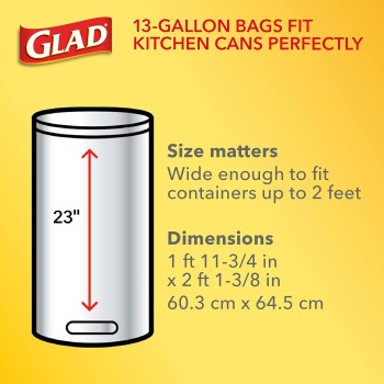 Glad Quick-tie Tall Kitchen Bags 80 ct