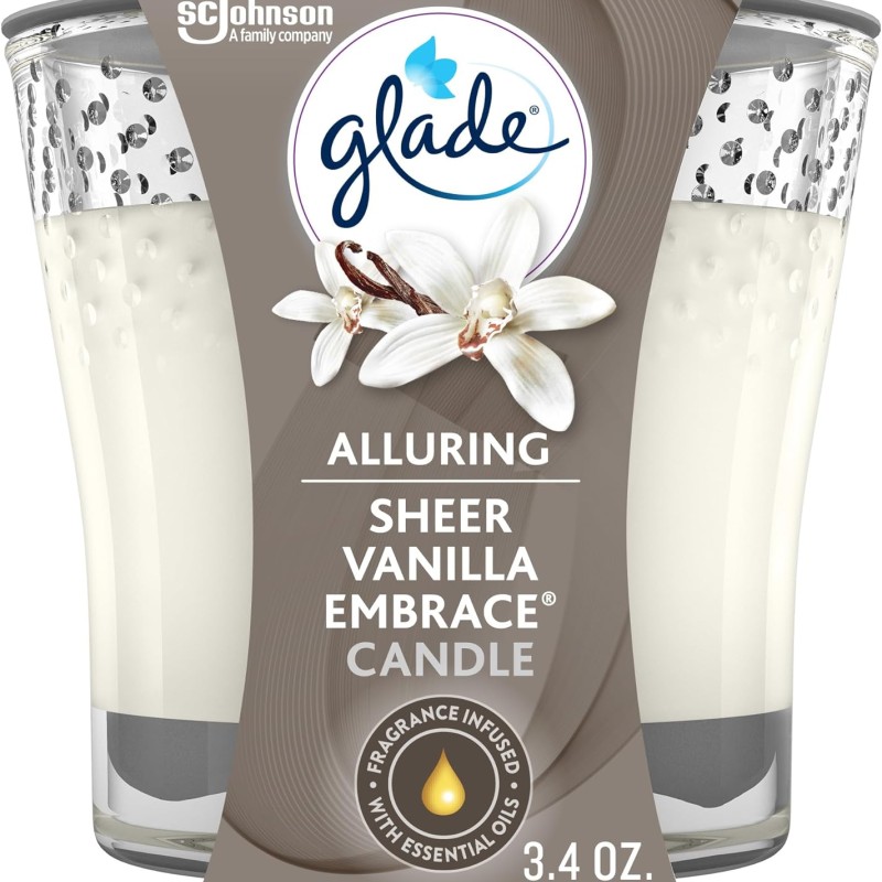 Glade Candle Sheer Vanilla Embrance Glade Candle Sheer Vanilla Embrance