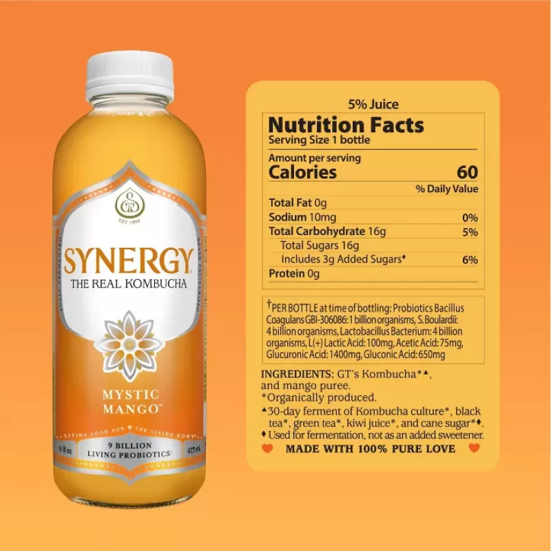 Gt's Kombucha Mystic Mango Gt's Kombucha Mystic Mango
