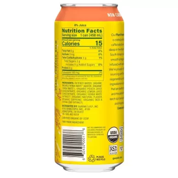 Guayaki Yerba Mate Peach Revival