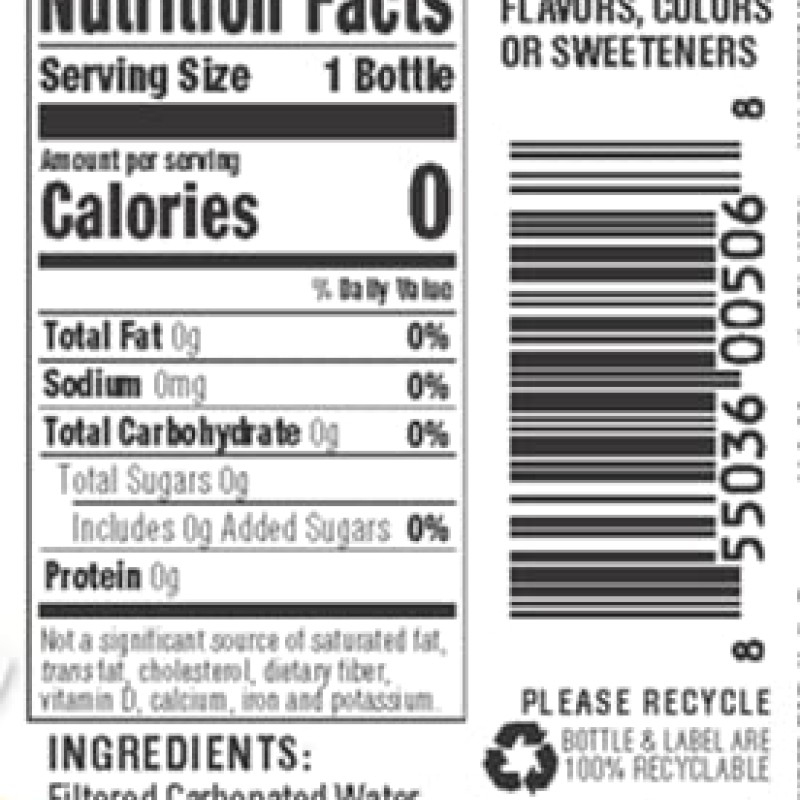 Hal Seltzer Water, Vanilla Cream