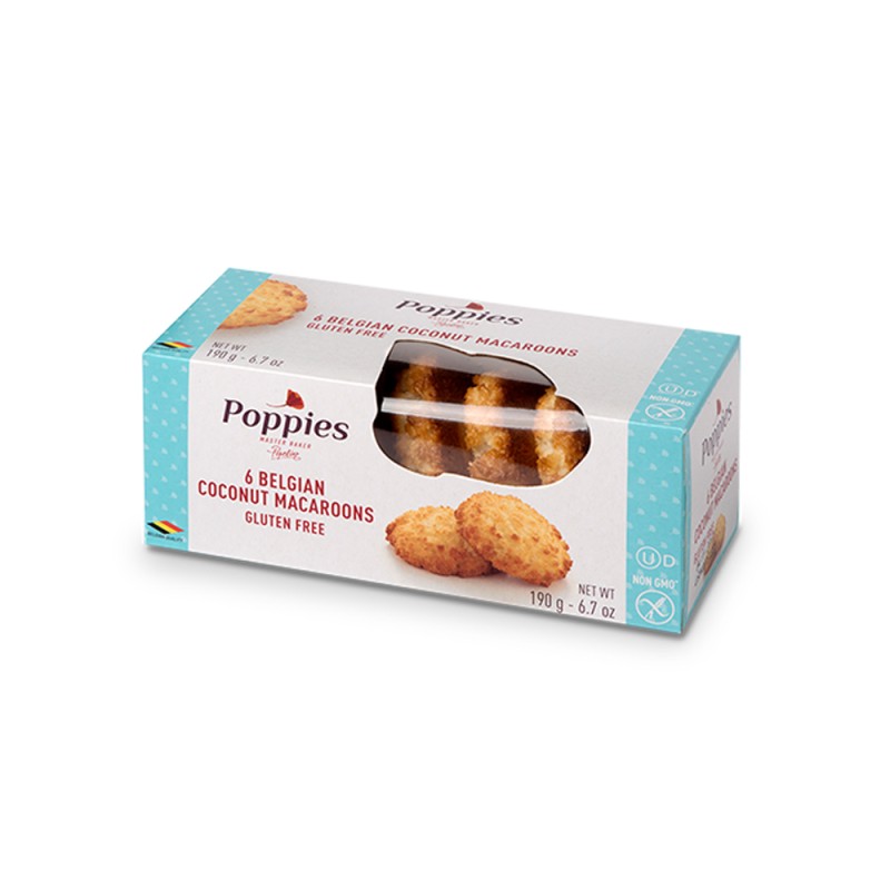 Poppies Belgian Coconut Macaroons Poppies Belgian Coconut Macaroons
