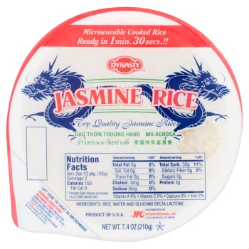 Dynasty PreCooked Jasmine Rice Dynasty PreCooked Jasmine Rice