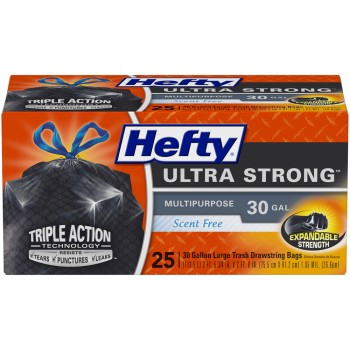 Hefty Ultra Flex Trash Bags 25s