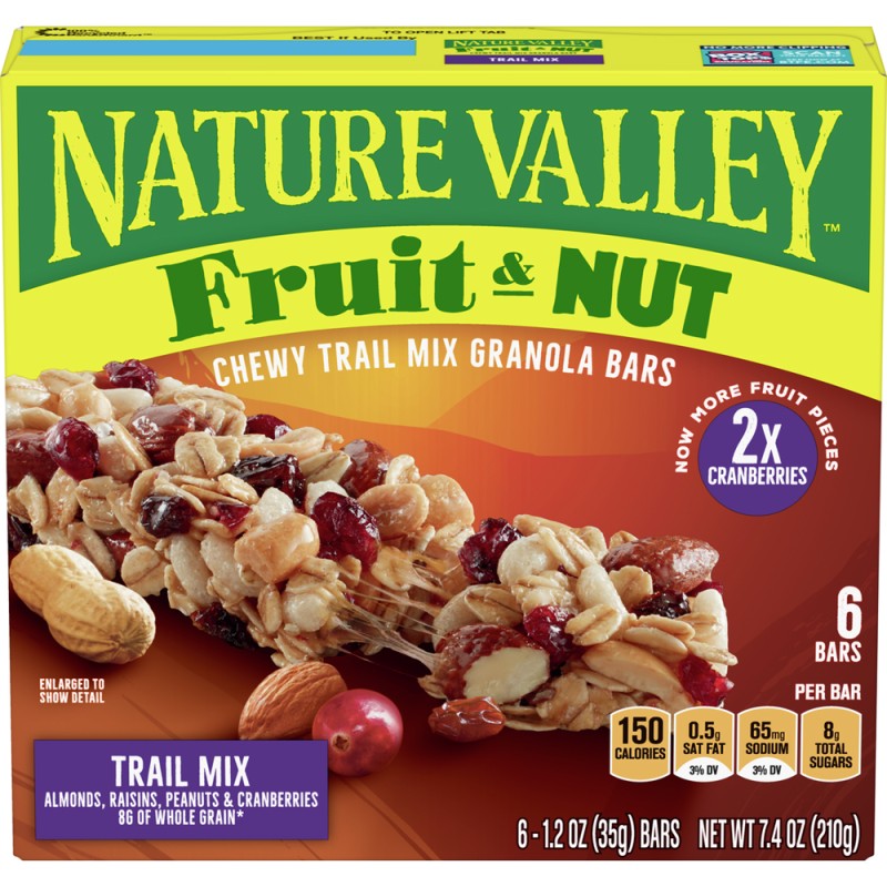 Nature Valley Fruit & Nut Trail Mix Chewy Granola Bars Nature Valley Fruit & Nut Trail Mix Chewy Granola Bars