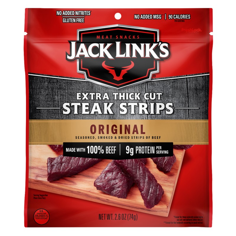 JACK LINK'S BEEF STEAK STRIPS ORIGINAL JACK LINK'S BEEF STEAK STRIPS ORIGINAL