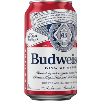 Budweiser 25 Oz Can Budweiser 25 Oz Can