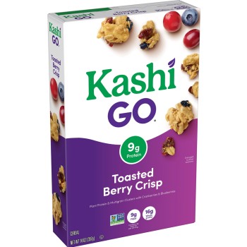 Kashi Go Lean Crisp Toasted Berry Crumble Cereal , 14 Oz (Pack of 24) Kashi Go Lean Crisp Toasted Berry Crumble Cereal , 14 Oz (Pack of 24)