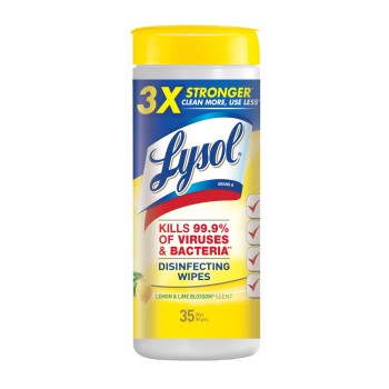 Lysol Disinfectant Wipes, Lemon & Lime Blossom, 35ct