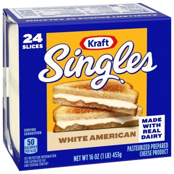 KRAFT SINGLES WHITE AMERICAN KRAFT SINGLES WHITE AMERICAN