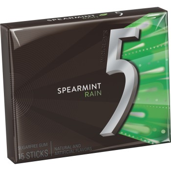 5 Spearmint Rain Sugarfree Gum 5 Spearmint Rain Sugarfree Gum