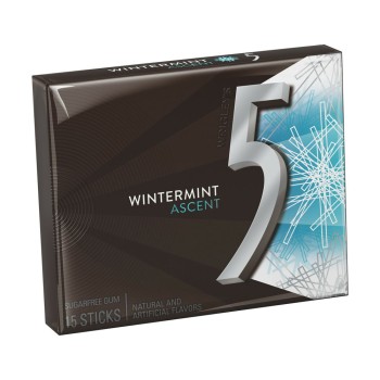 5 Gum Wintermint Ascent Sugarfree Gum 5 Gum Wintermint Ascent Sugarfree Gum