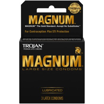 TROJAN 3'S MAGNUM CONDOMS TROJAN 3'S MAGNUM CONDOMS