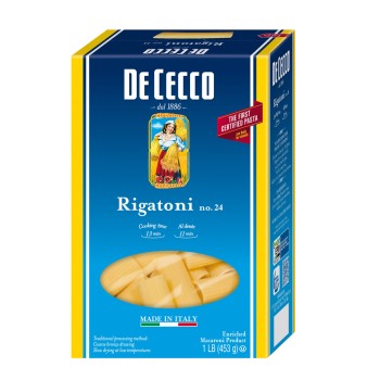 DeCecco Rigatoni Pasta No. 24 DeCecco Rigatoni Pasta No. 24