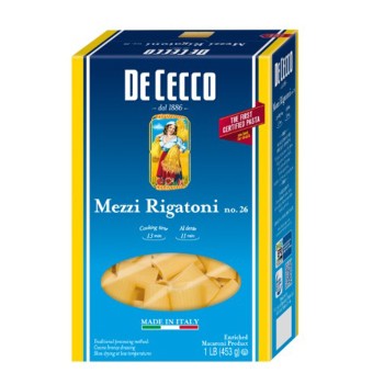 DeCecco Mezzi Rigatoni No. 26 DeCecco Mezzi Rigatoni No. 26