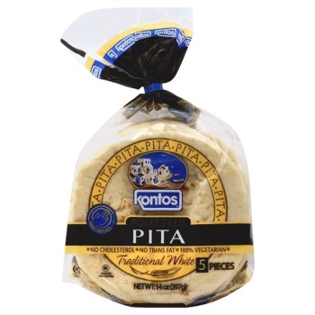 Kontos Pocket-less Pita Traditional White Kontos Pocket-less Pita Traditional White