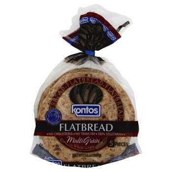 Kontos Multi Grain Flatbread, 14 Oz (Pack of 12) Kontos Multi Grain Flatbread, 14 Oz (Pack of 12)