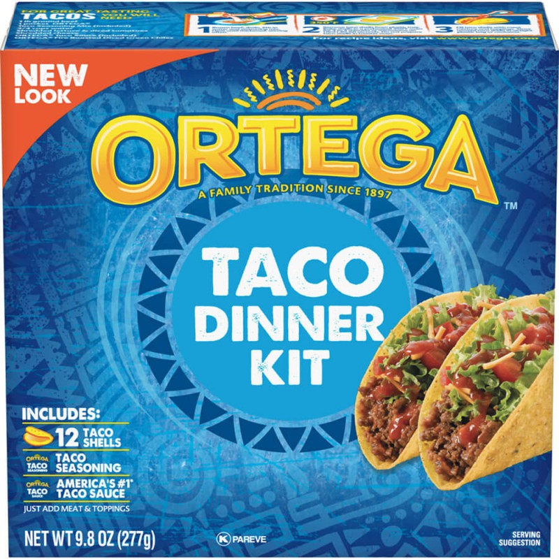 Ortega Taco Dinner Kit 12 Taco Shells 10 Oz. Ortega Taco Dinner Kit 12 Taco Shells 10 Oz.