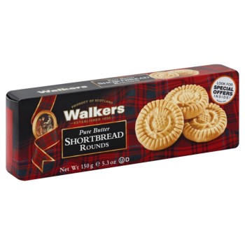 WALKERS PURE BUTTER SHORTBREAD ROUNDS WALKERS PURE BUTTER SHORTBREAD ROUNDS